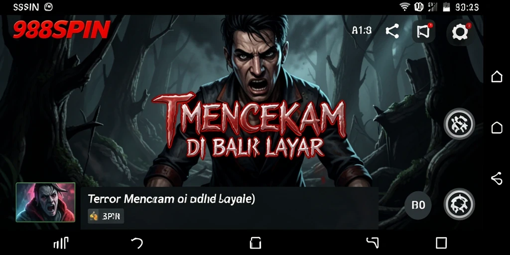 Tangkapan layar 98SPIN menampilkan karakter yang terjebak dalam kegelapan.