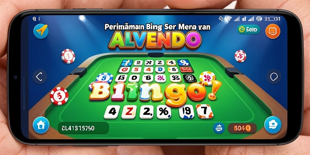 Gameplay ALVENDO dengan suasana Bingo yang penuh warna.