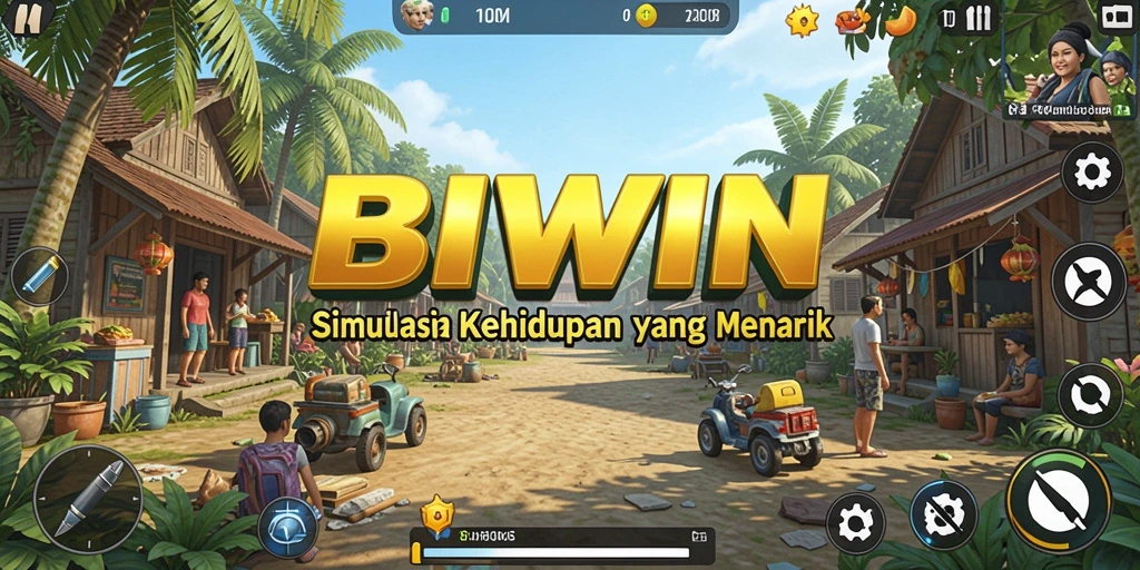 Tangkapan layar BIWIN yang menunjukkan gameplay simulasi kehidupan yang menarik.