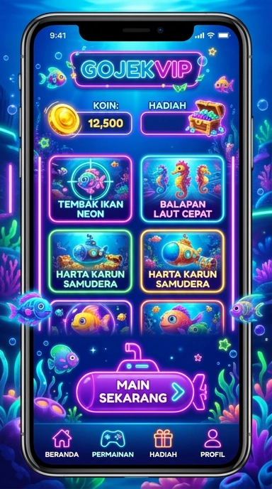 Tampilan antarmuka aplikasi gojekvip yang intuitif.